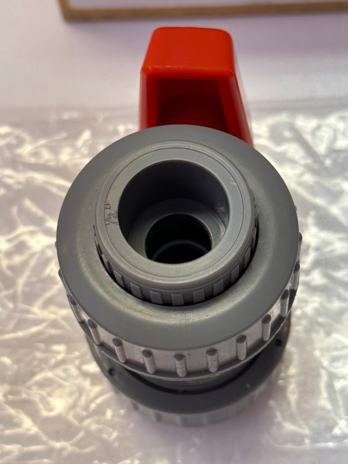 ABS Double Barrel Union Ball Valve (EPDM Seals) – Plain Sockets PN16 1/2"-20-DN16