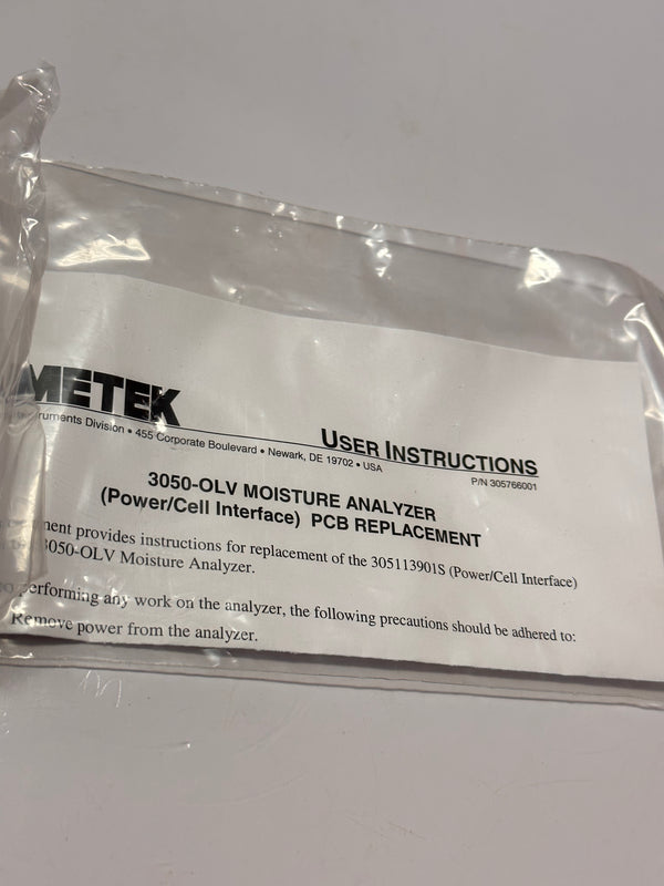 AMETEK PBC Power/Cell Interface 305113901S