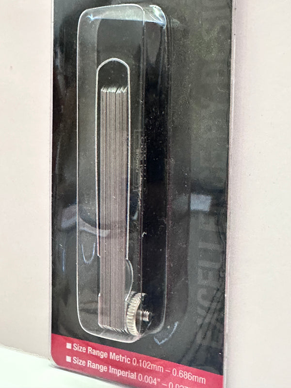 Toledo 301156 Feeler Gauge, Dual Straight 22 Blade Metri / Imperial