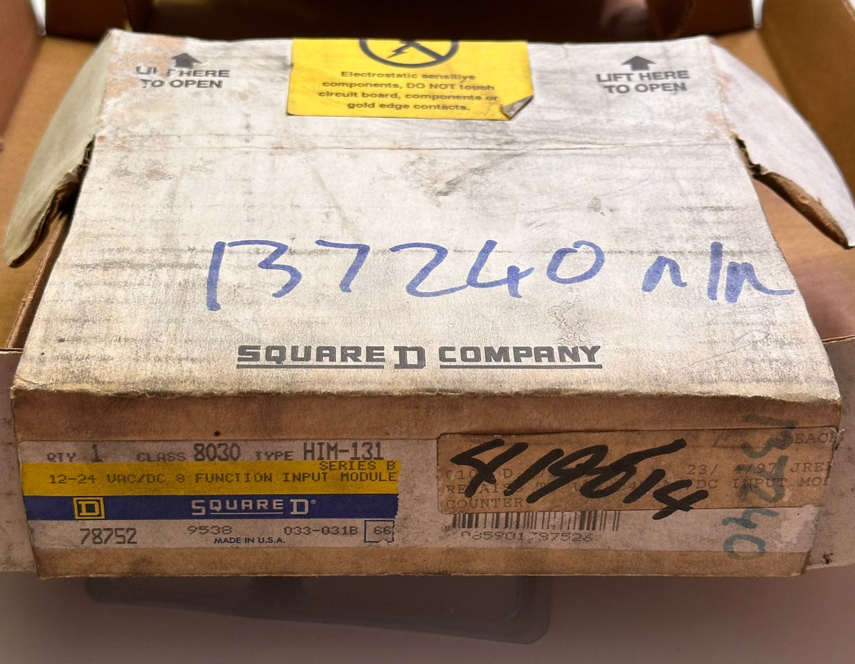 Square D SY/MAX 8030 HIM-131 Series B Input Module, 12/24V AC/DC