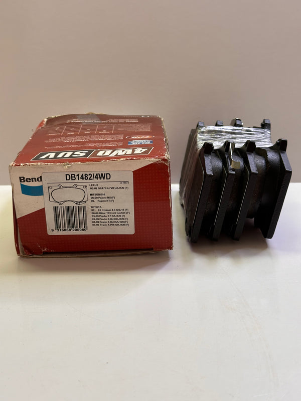 Bendix DB1482/4WD Brake Pads, Front to suit Toyota