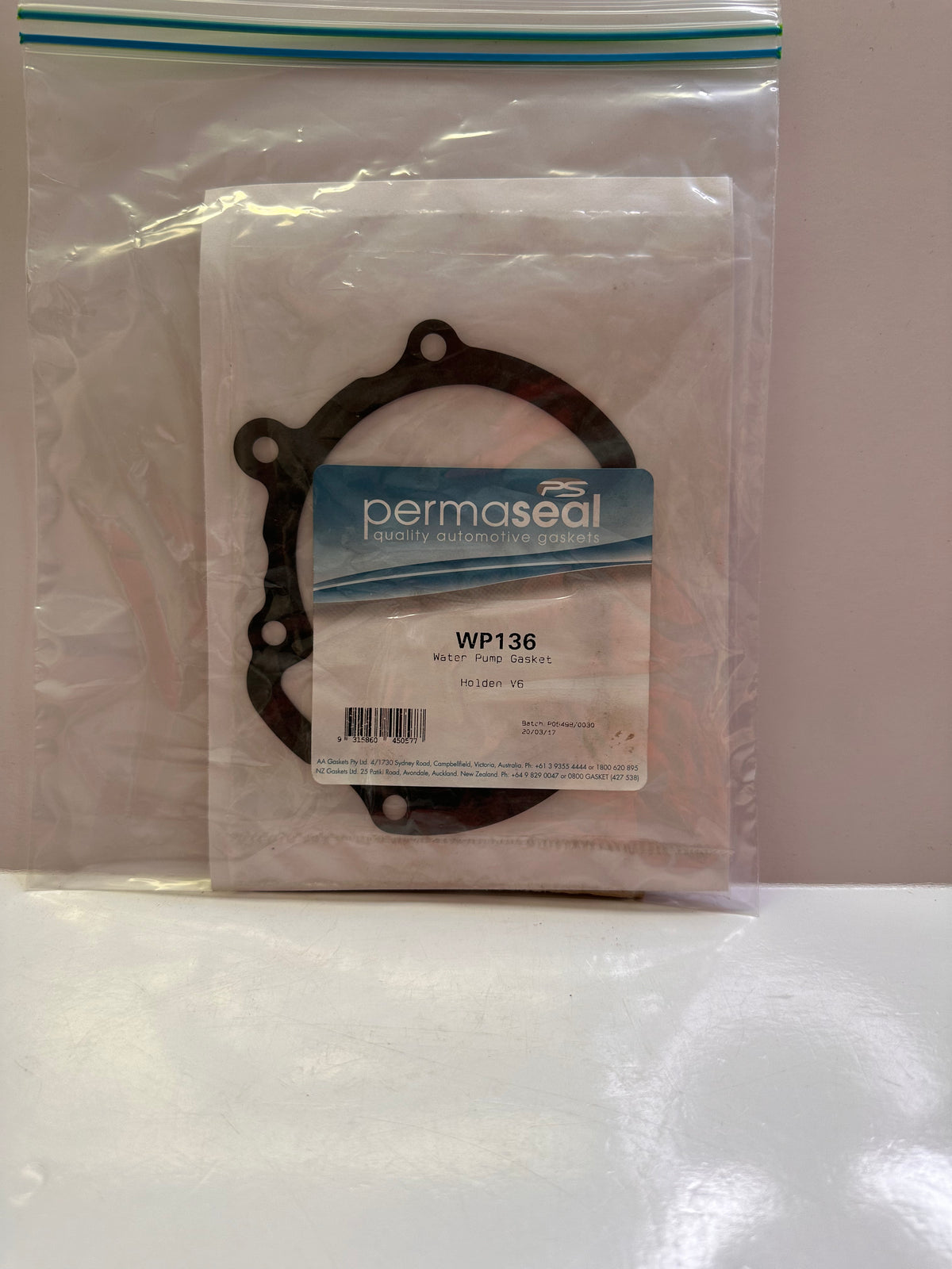 Permaseal WP136 Water Pump Gasket to suit Holden V6