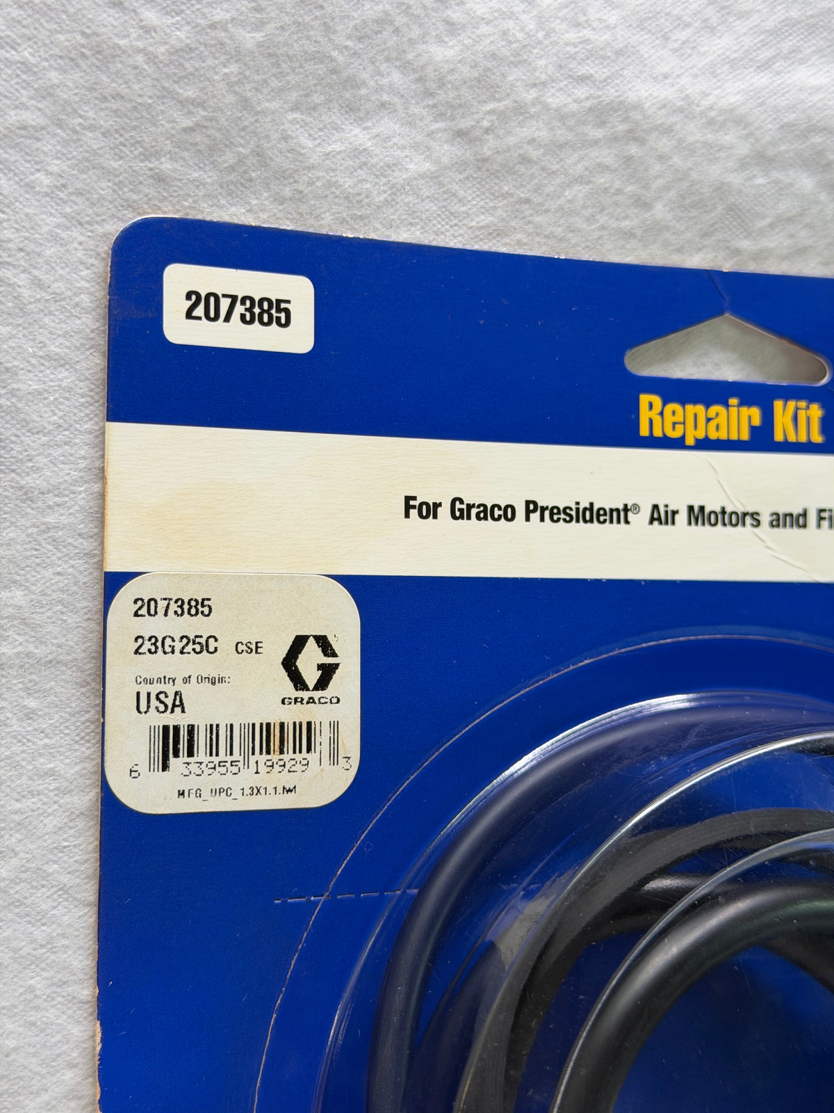 Graco 207385 Repair Kit — President Air Motors / Fire-Ball 425 Pumps