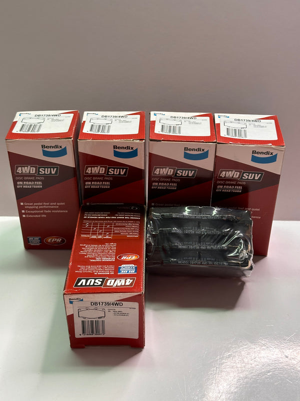 Bendix DB1739-4WD Front Brake Pads to suit Toyota Hilux 3.0D