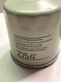 RYCO Z154 Oil Filter with Anti Drain Back Valve