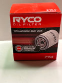 RYCO Z154 Oil Filter with Anti Drain Back Valve