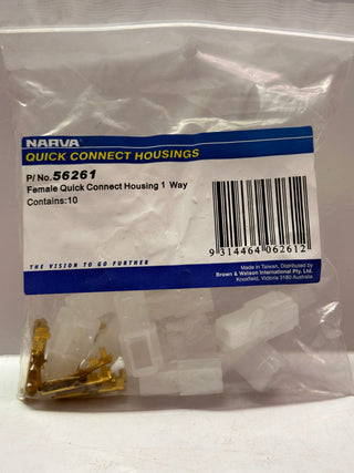 Narva 56261 Female Quick Connect Housing 1 Way pk 10