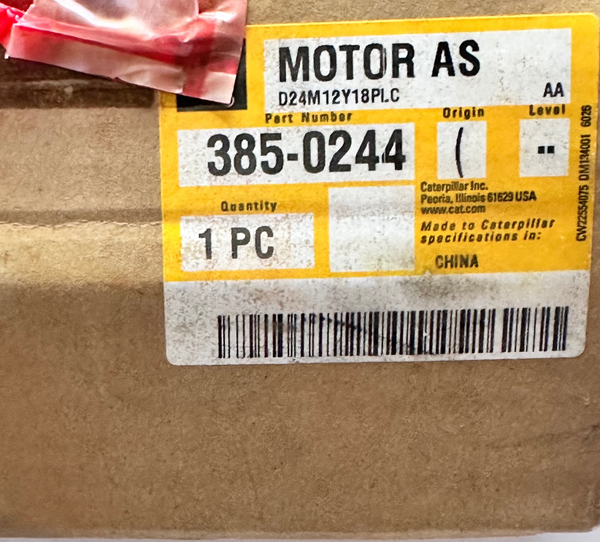 Caterpillar CAT 385-0244 27V Motor Assembly