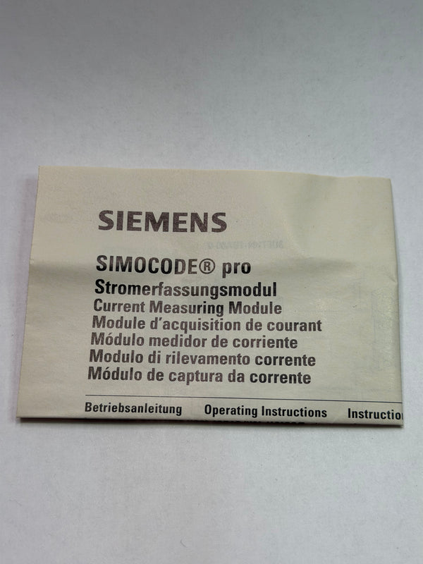 3UF7100-1AA00-0 Current Measuring Module for SIMOCODE Pro