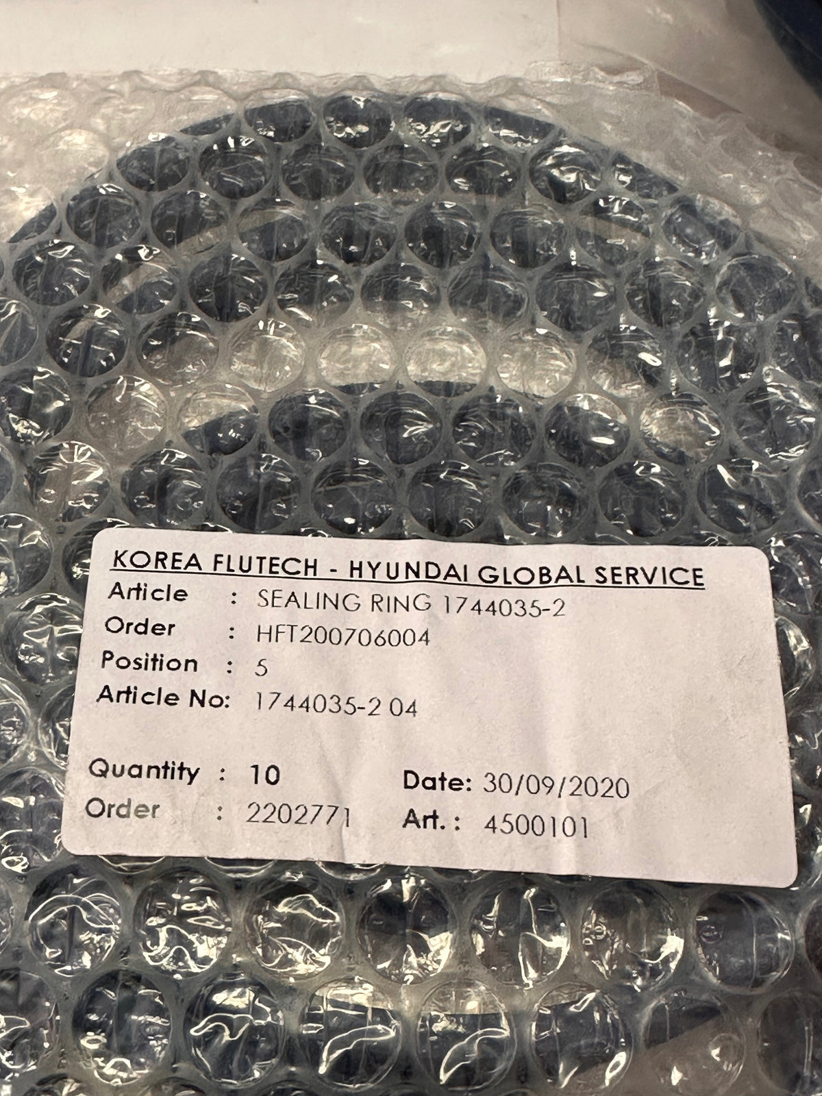Hyundai MAN B&W 90901-142-796 Seal Rings – Bag of 10