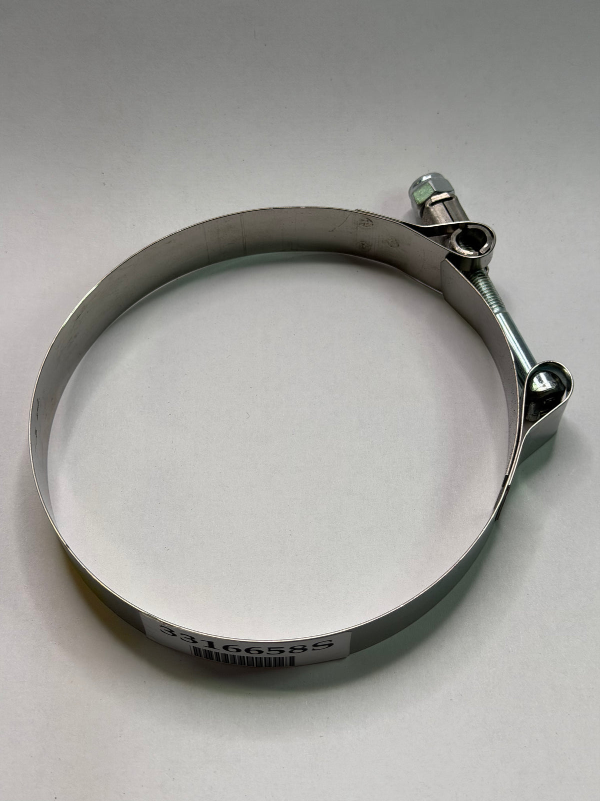 Fleetguard 3316658S Stainless-Steel T-Bolt Clamp — 4-Inch Air Inlet