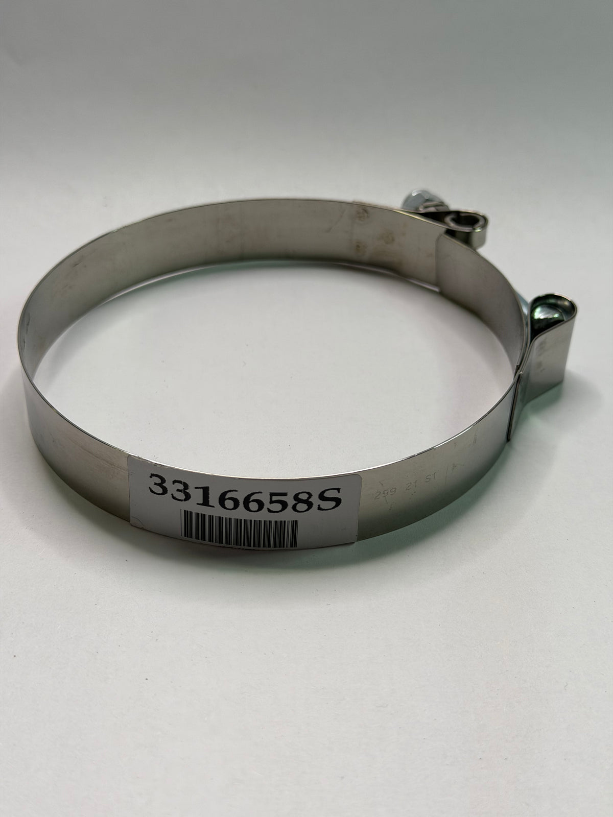 Fleetguard 3316658S Stainless-Steel T-Bolt Clamp — 4-Inch Air Inlet
