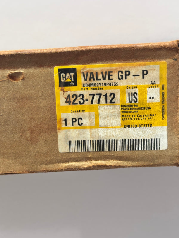 Caterpillar CAT 423-7712 valve GP-P