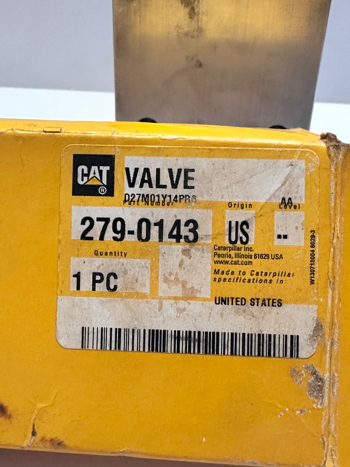 279-0143 Fuel Cooler Valve - Genuine CAT Part