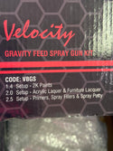 Velocity 3 Nozzle Gravity Feed Spray Gun Kit, with Stand, VBGS