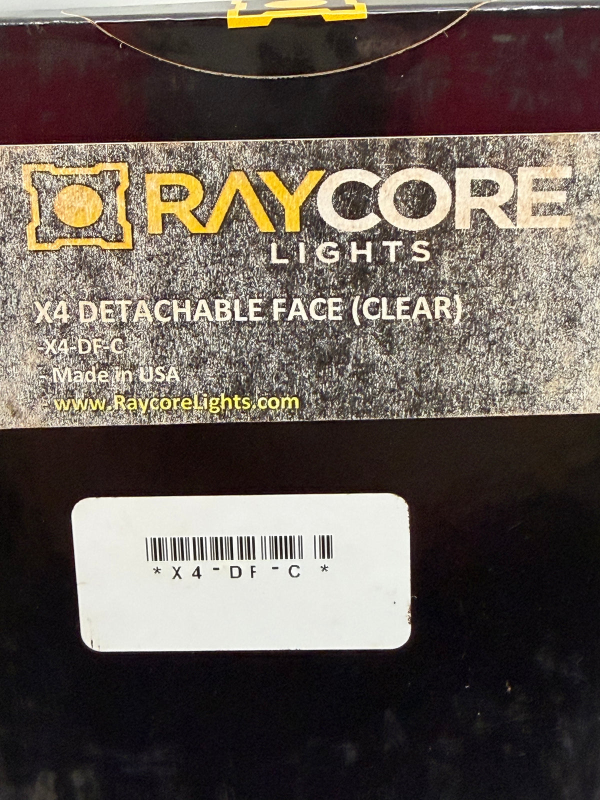 Raycore X4 Detachable Face (Clear) Replacement Part for X4 Heavy Duty Work Light, X4-DF-C
