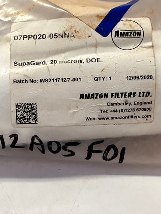 SupaGard 07PP020-05NNA Water Filter Cartridge