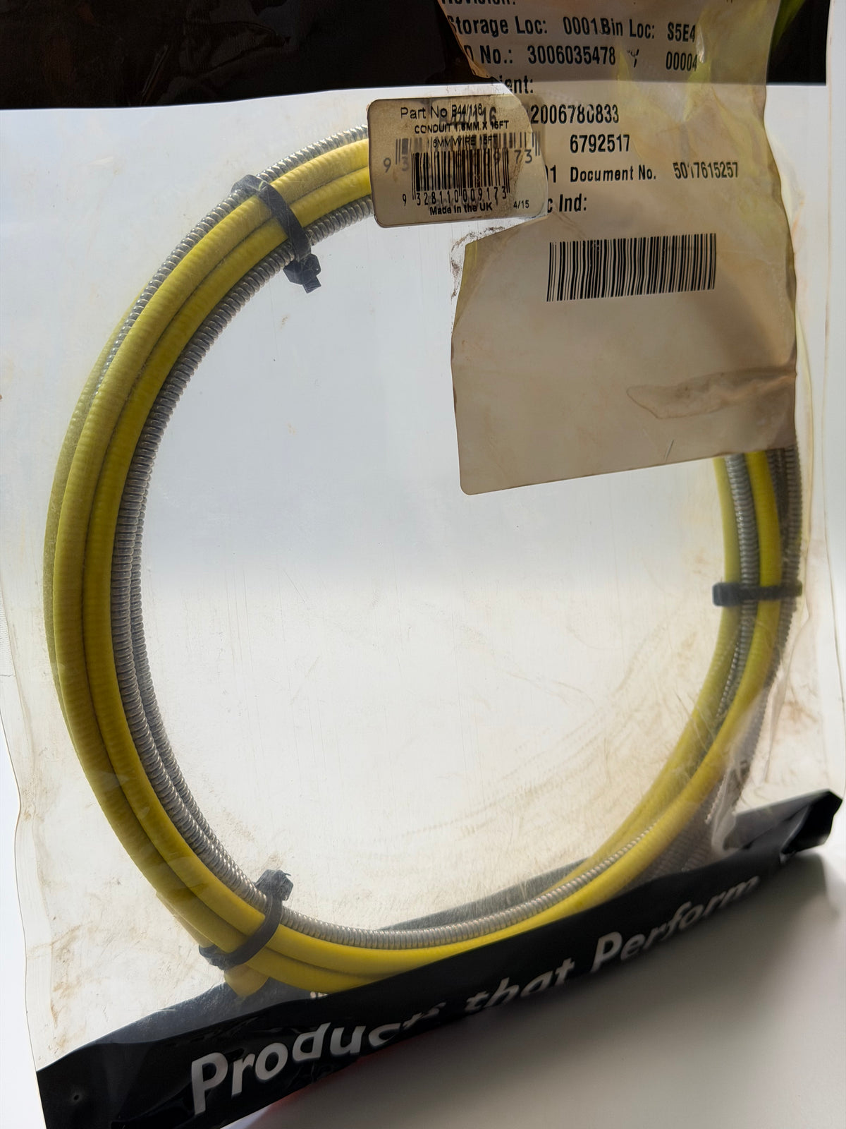 BOC B44/116 MIG Torch Conduit Liner — 1.6 mm × 15 ft