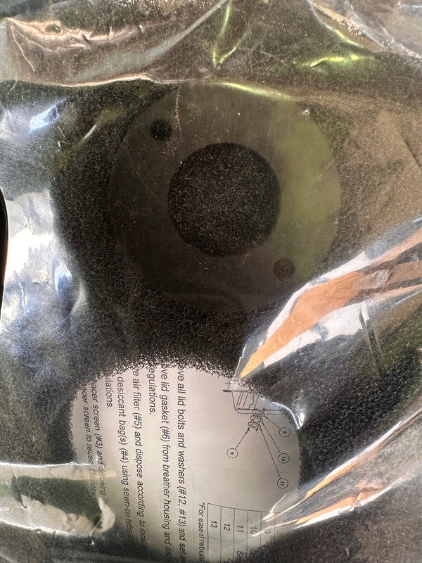 PALL DC-RS-15-RK Breather Rebuild Kit (Missing Site Glass replacement)