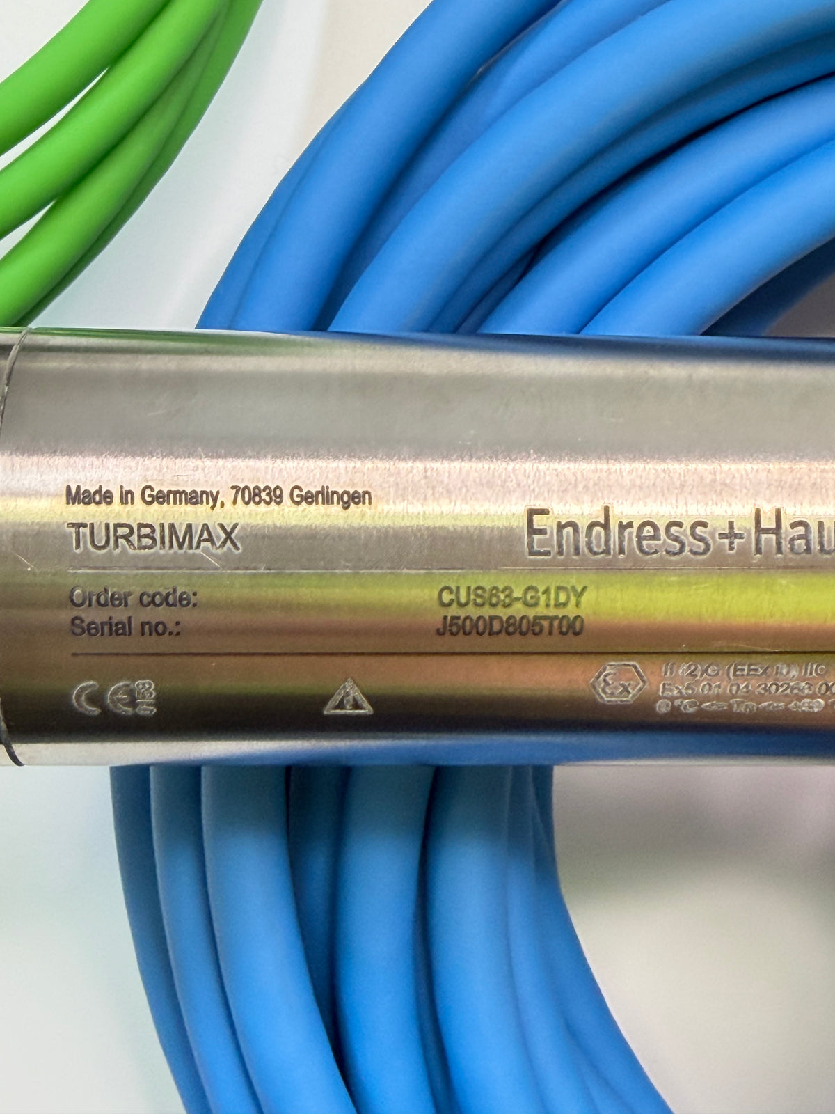 Endress+Hauser TurbiMax P CUS 63 Turbidity Sensor — CUS63-G1DY Reference