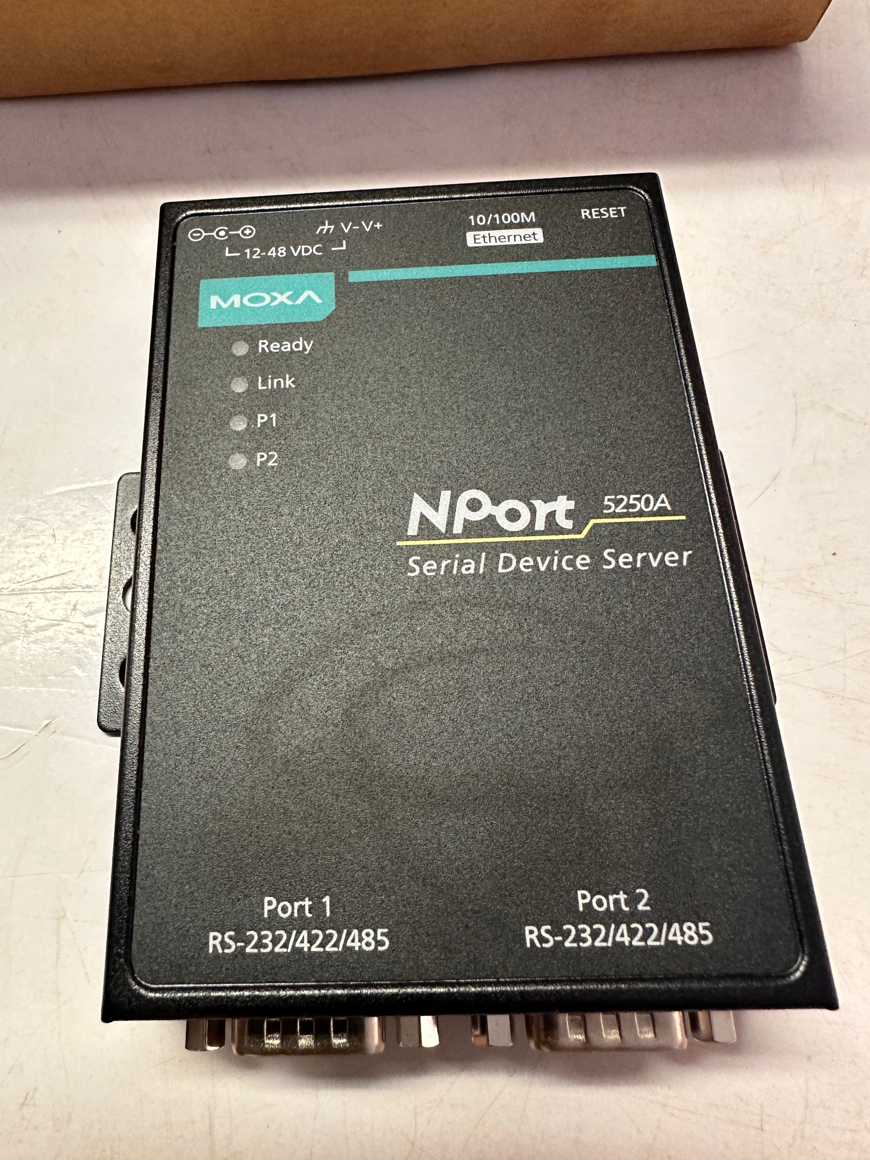 MOXA NPort 5250A Series 2 port Device Server, NPort 5250A/SAA V1.0.1 ...
