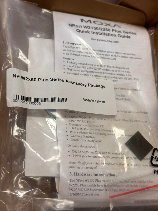 MOXA NPort W2250 Plus-T-EU band V1.5 Wireless Device Server