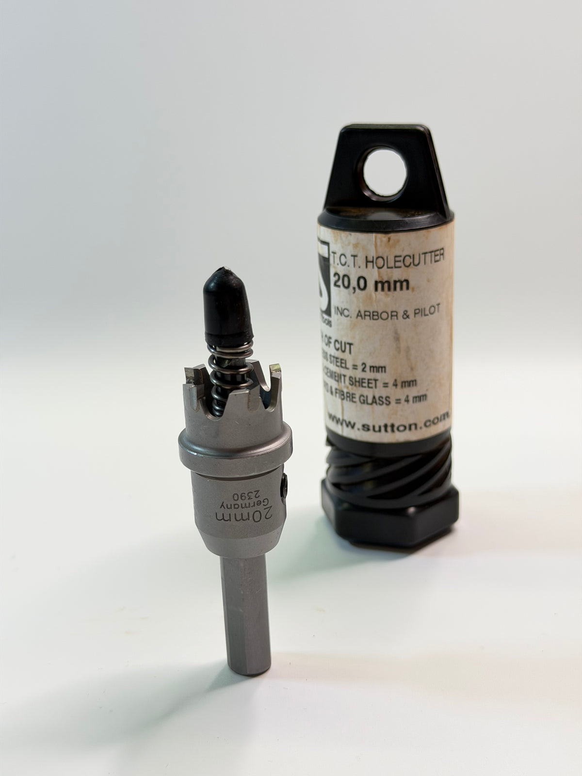 Sutton H1080200 20mm TCT Short Holesaw with Arbor & Pilot