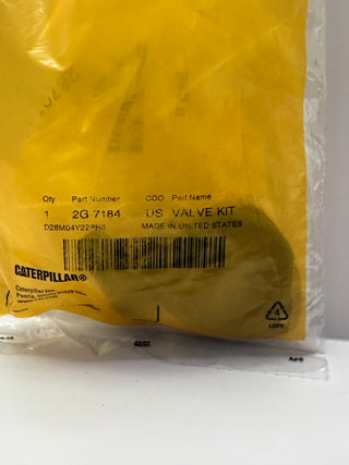 Caterpillar CAT 2G-7184 Valve Kit - Purge