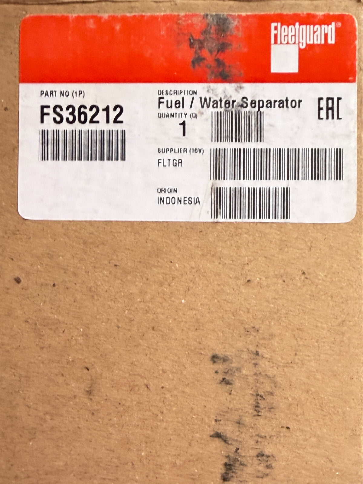 Fleetguard FS36212 Fuel / Water Separator Cartridge Filter