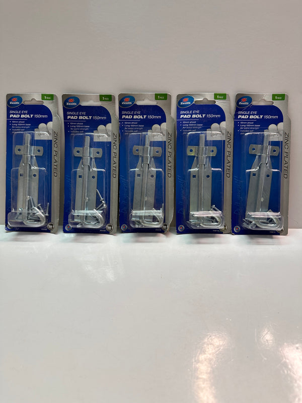 Zenith Single Eye Pad Bolt 150mm WHA0150