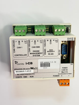 I-CB/MODBUS Communication Interface for MTU engines with ADEC and MDEC ECUs.