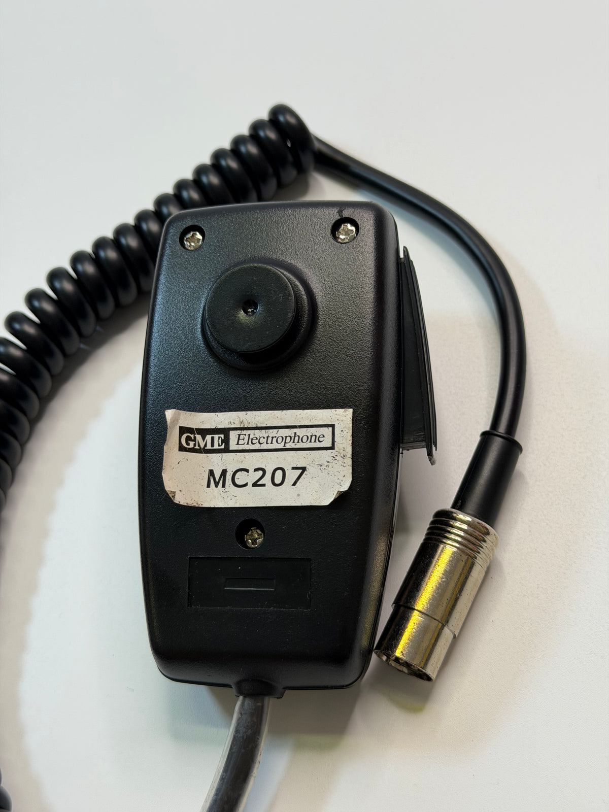 GME MC207 Electrophone 5-Pin Push-to-Talk Microphone — Vintage