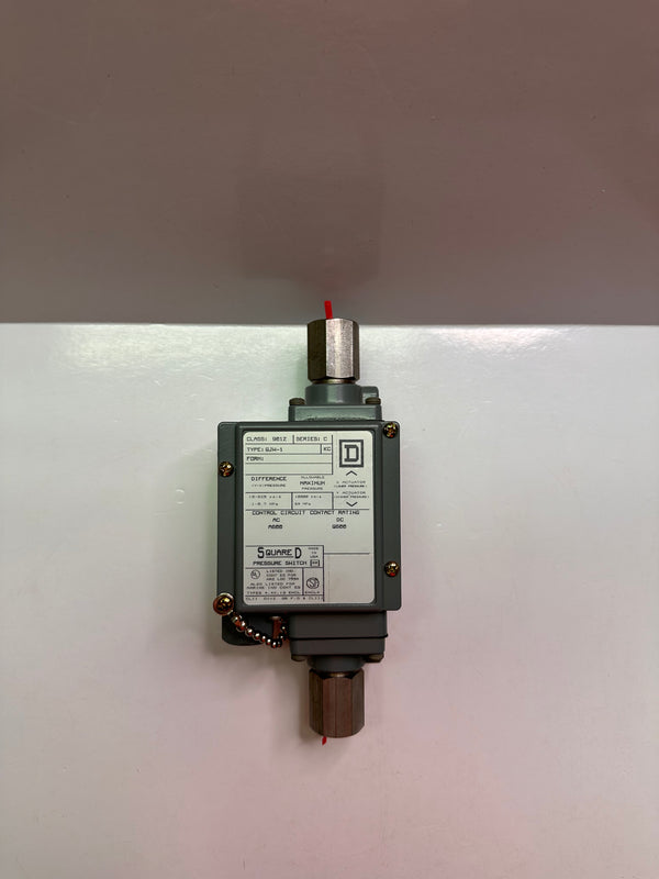 SQUARE D 9012GJW1 Series C Differential Pressure Switch 2760.0 KPA Decreasing