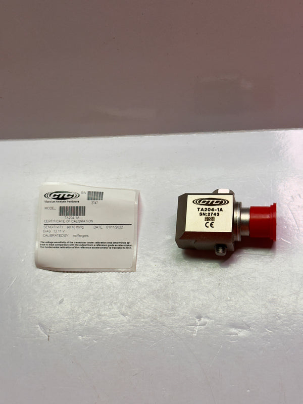 CTC TA204-1A Dual Output Sensor, Temperature & Acceleration, 3 Pin, Side Exit