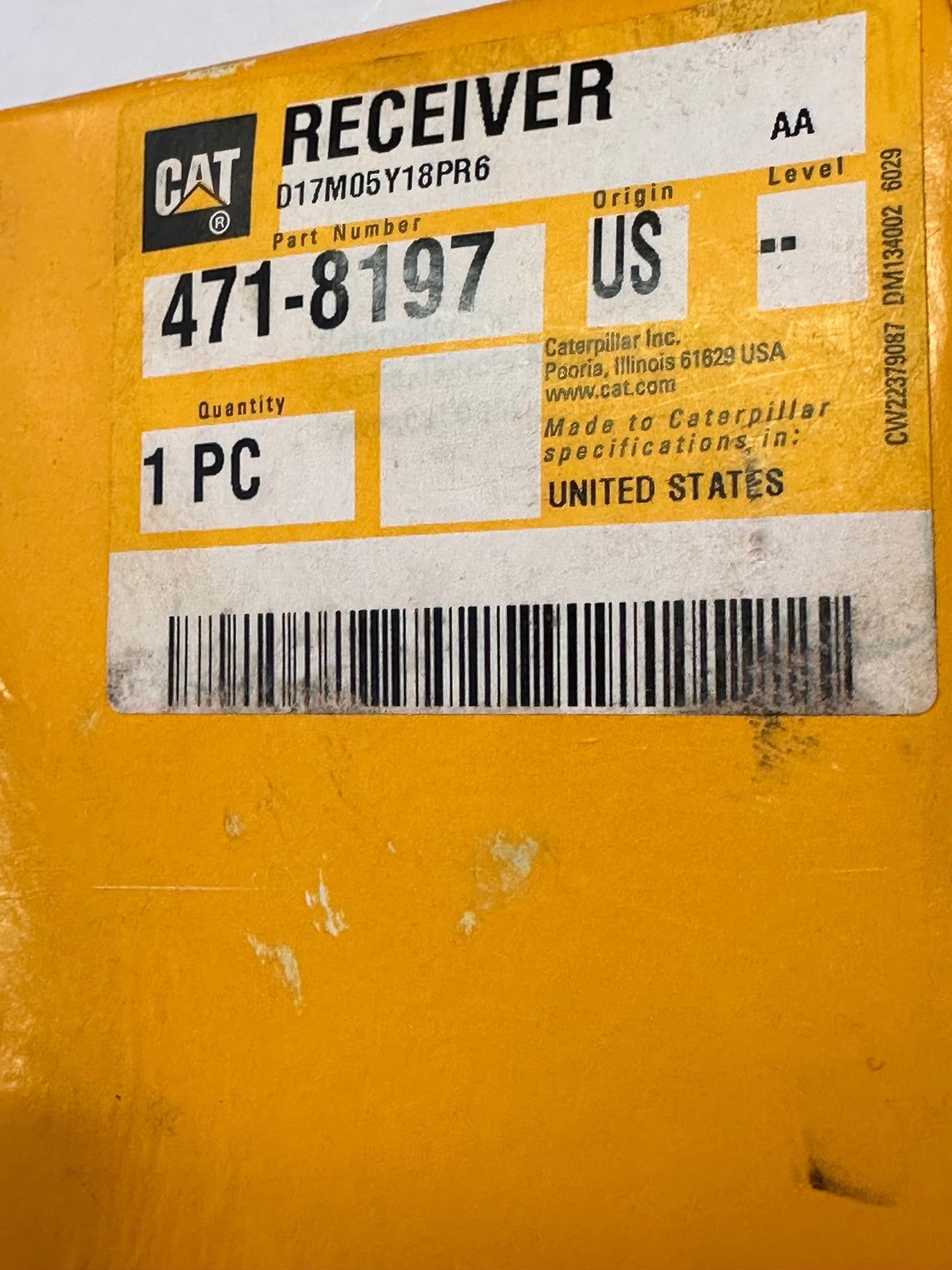 CAT 471-8197 Fast-Fill Fuel-Tank Receiver
