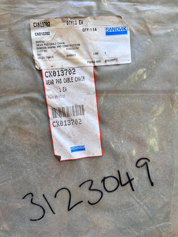 Sandvik CX013702 Wear Pad/Cable Chain