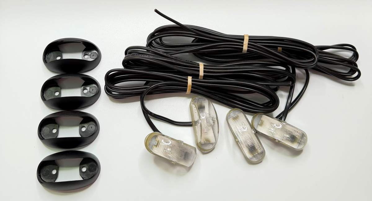 Hella DuraLED 2026BULK Amber Cab/Side Indicator Lamps, Pack of 4 (CAT 5)