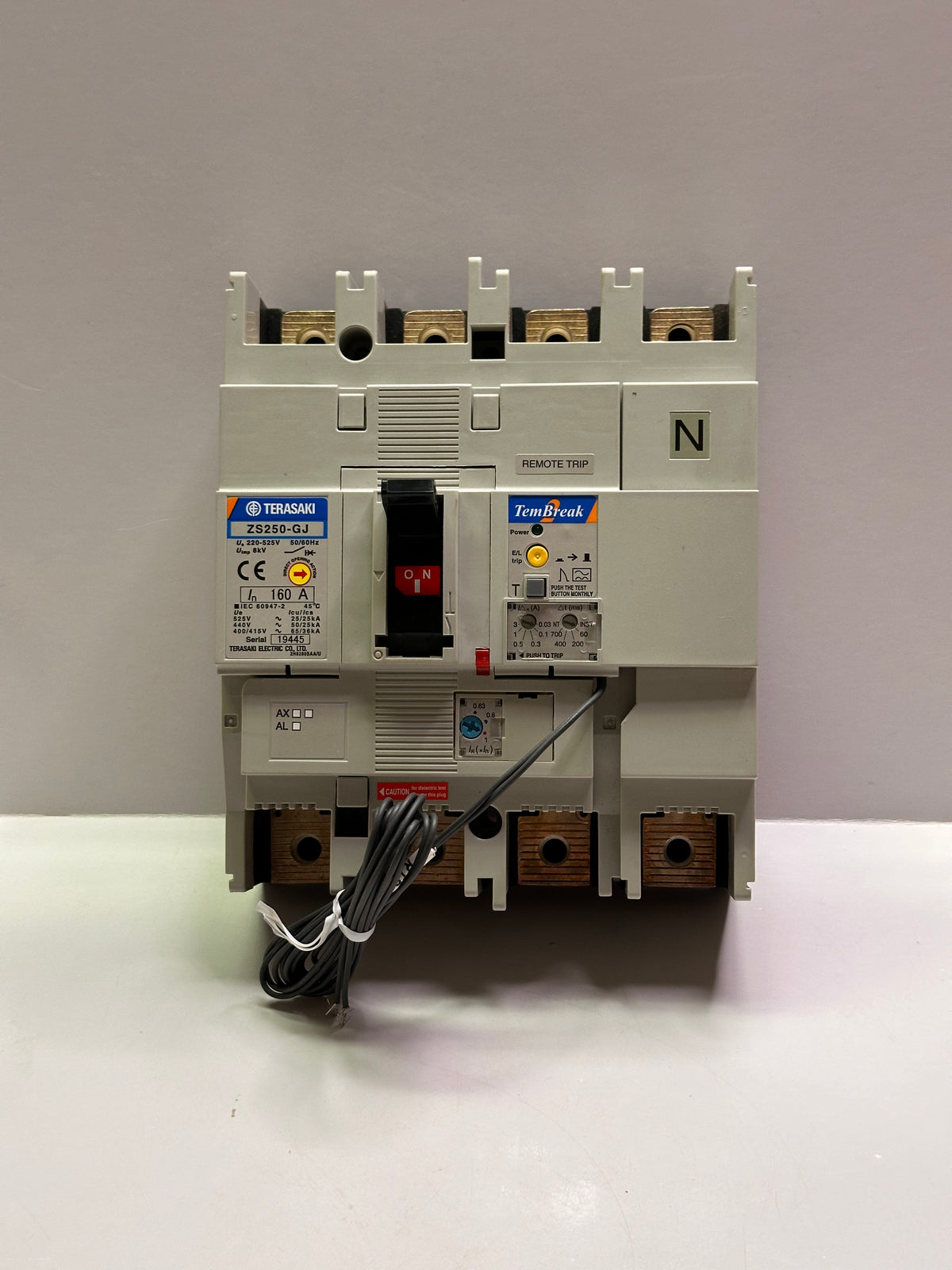 TemBreak2 ZS250-GJ Earth Leakage Circuit Breaker 4P, 160A FC 643309