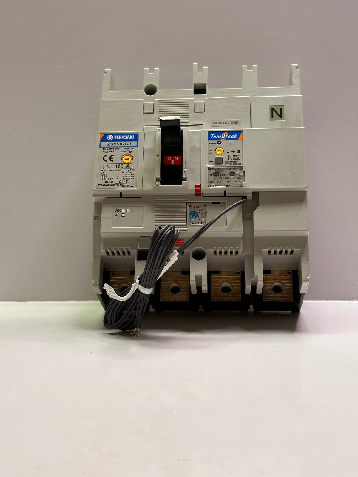 TemBreak2 ZS250-GJ Earth Leakage Circuit Breaker 4P, 160A FC 643309