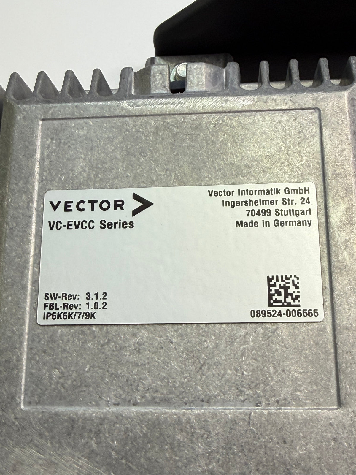 Vector VC-EVCC Series Electric Vehicle Communication Controller mounted on Bracket, 08954 006565