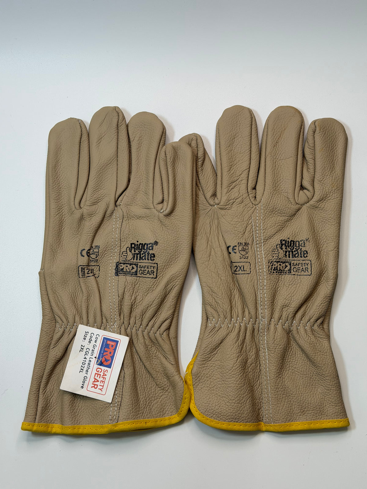Pro Choice RiggaMate CGL41D2XL Cow Grain Leather Gloves - 2XL