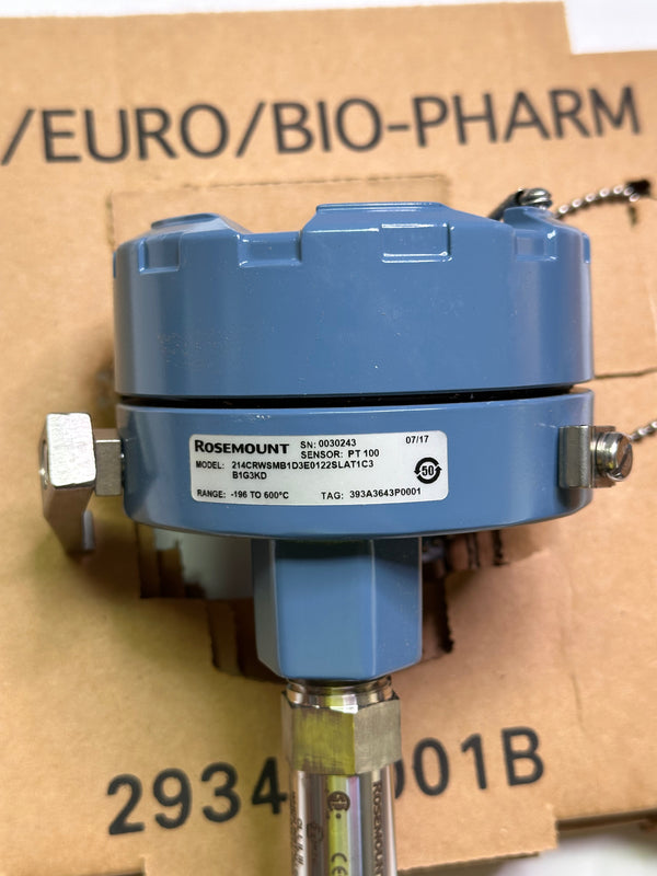 Rosemount 214C Sensor, Element, Temp, RTD, Dual 12 IM/LG 393A3643P0001 ...