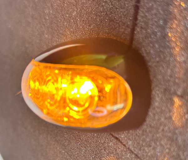 10-30V Side Marker/Indicator Lamp, Prewired, LED50A Amber, Box of 10