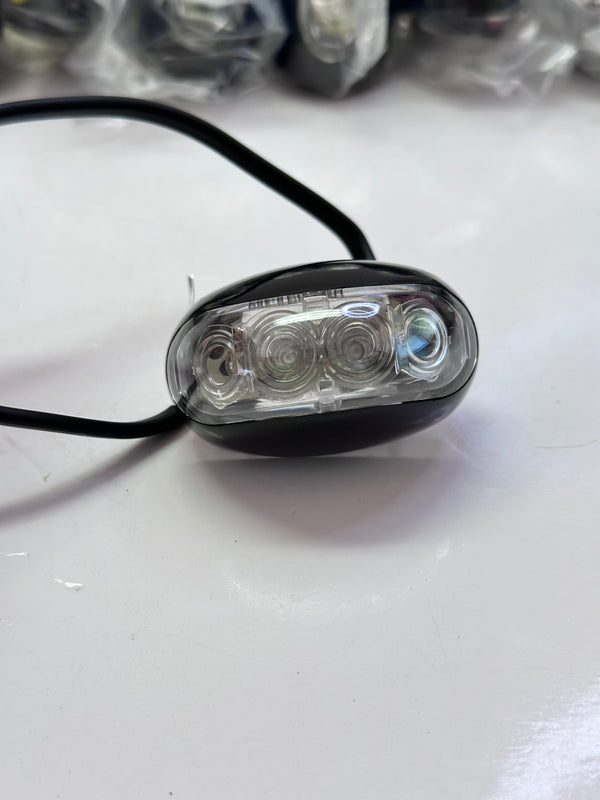 10-30V Side Marker/Indicator Lamp, Prewired, LED50A Amber, Box of 10