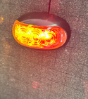 10-30V LED Side Marker Lamp LED50AR 50A Prewired, Red/Amber, box of 10