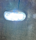 10-30V LED Front Marker Lamp, 50A, Prewired, CLEAR/WHITE LED50W, box of 10