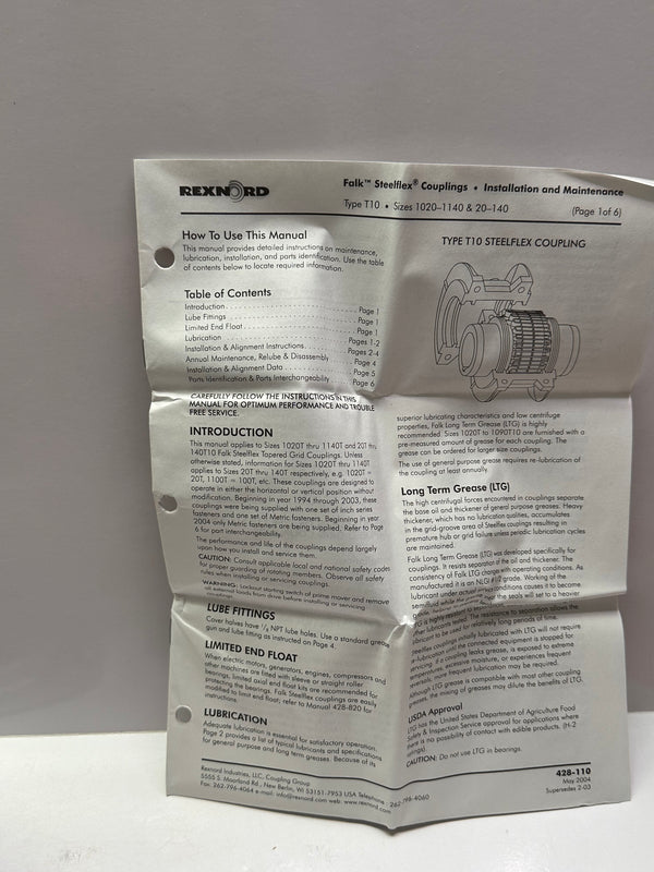 Falk Steelflex 1090T10COV Grid Coupling Cover 0776215