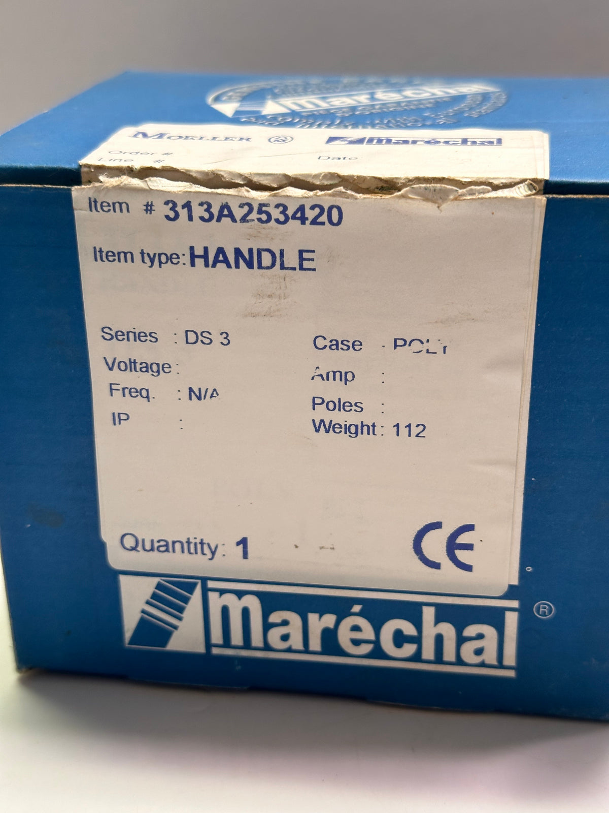 Marechal 313A253420 / 513P0M40 DS3 Handle, Straight Poly Blue