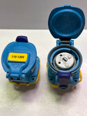 Marechal 6114035 DSN1 Socket Outlet 20A 1P+N-E Poly Blue 110-130V