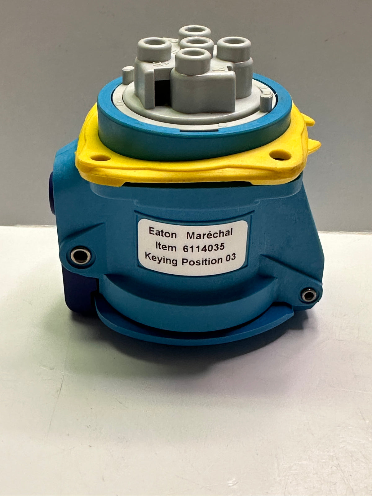 Marechal 6114035 DSN1 Socket Outlet 20A 1P+N-E Poly Blue 110-130V